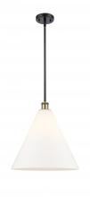 Innovations Lighting 516-1S-BAB-GBC-161 - Berkshire - 1 Light - 16 inch - Black Antique Brass - Pendant