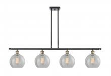 Innovations Lighting 516-4I-BAB-G125-8 - Athens - 4 Light - 48 inch - Black Antique Brass - Cord hung - Island Light