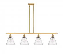 Innovations Lighting 516-4I-SG-GBC-84 - Berkshire - 4 Light - 48 inch - Satin Gold - Cord hung - Island Light