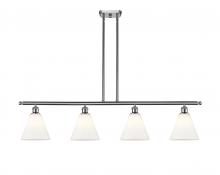 Innovations Lighting 516-4I-SN-GBC-81 - Berkshire - 4 Light - 48 inch - Brushed Satin Nickel - Cord hung - Island Light