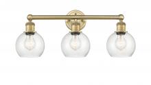 Innovations Lighting 616-3W-BB-G124-6 - Athens - 3 Light - 24 inch - Brushed Brass - Bath Vanity Light