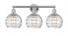 Innovations Lighting 616-3W-PC-G1213-8 - Athens Deco Swirl - 3 Light - 26 inch - Polished Chrome - Bath Vanity Light