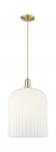 Innovations Lighting 716-1P-CB-G559-12GWH - Bridal Veil - 1 Light - 12 inch - Champagne Bronze - Cord hung - Mini Pendant