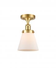 Innovations Lighting 916-1C-SG-G61 - Cone - 1 Light - 6 inch - Satin Gold - Flush Mount
