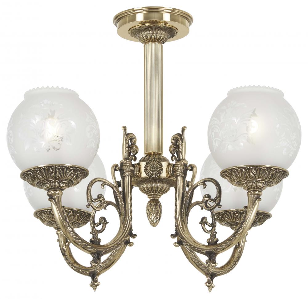 METROPOLITAN COLLECTION - 4 LIGHT SEMI FLUSH