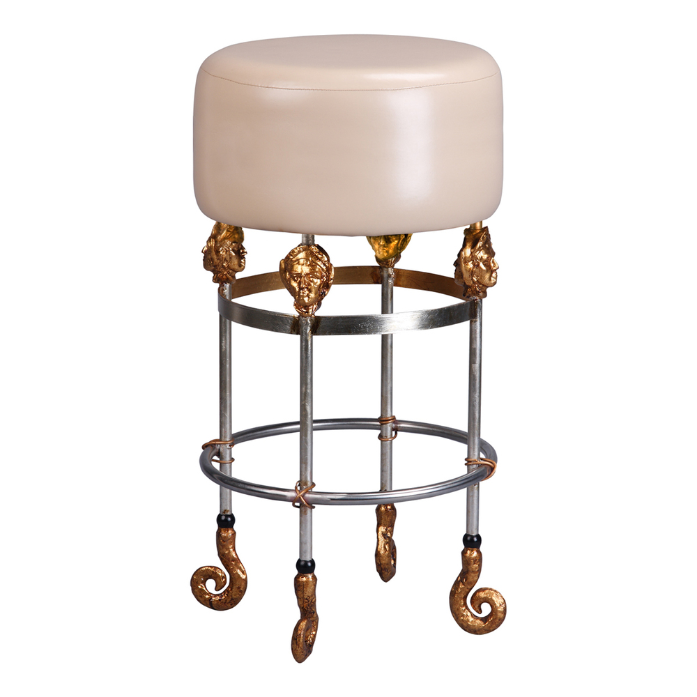 Armory Short Black Bar Stool