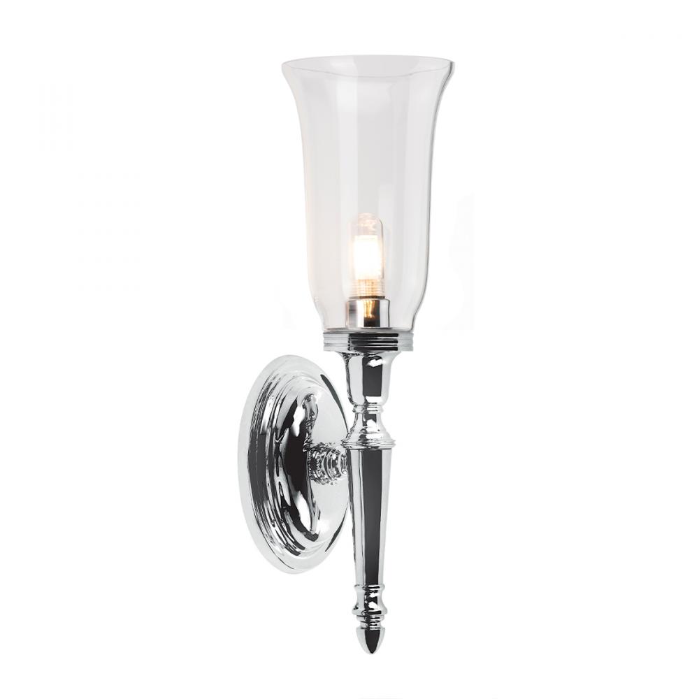 Dryden 1 Light Bath Light in Polished Chrome