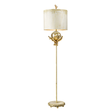 Lucas McKearn FL1183 - Trellis Off-White and Bronze Floor Lamp Traditional Outdoor Inspired DÃ©cor