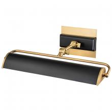 Lucas McKearn WINCHFIELD-PLM-AB-MB - Winchfield Medium Picture Light in Aged Brass and Matte Black