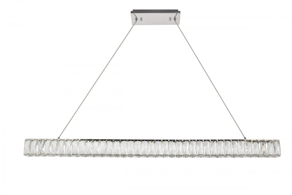 Monroe Integrated LED Chip Light Chrome Chandelier Clear Royal Cut Crystal