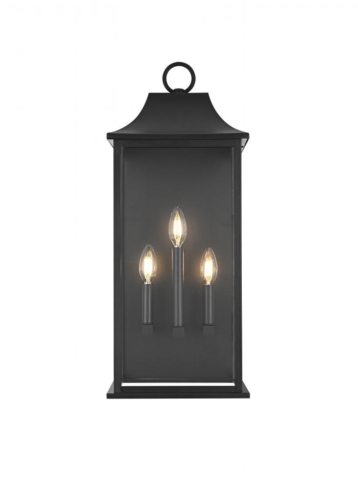 Shepard 10 inch Outdoor Wall Sconce in Black