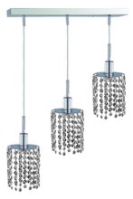 Elegant 1283D-O-R-CL/SS - Mini 3 light Chrome Pendant