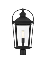 Elegant OD605P23BK - Pole Light W11"xD9"xH22.8" Lt1/E26/60W Black