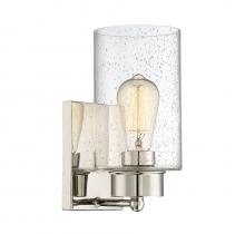 Savoy House Meridian M90013PN - 1-Light Wall Sconce in Polished Nickel